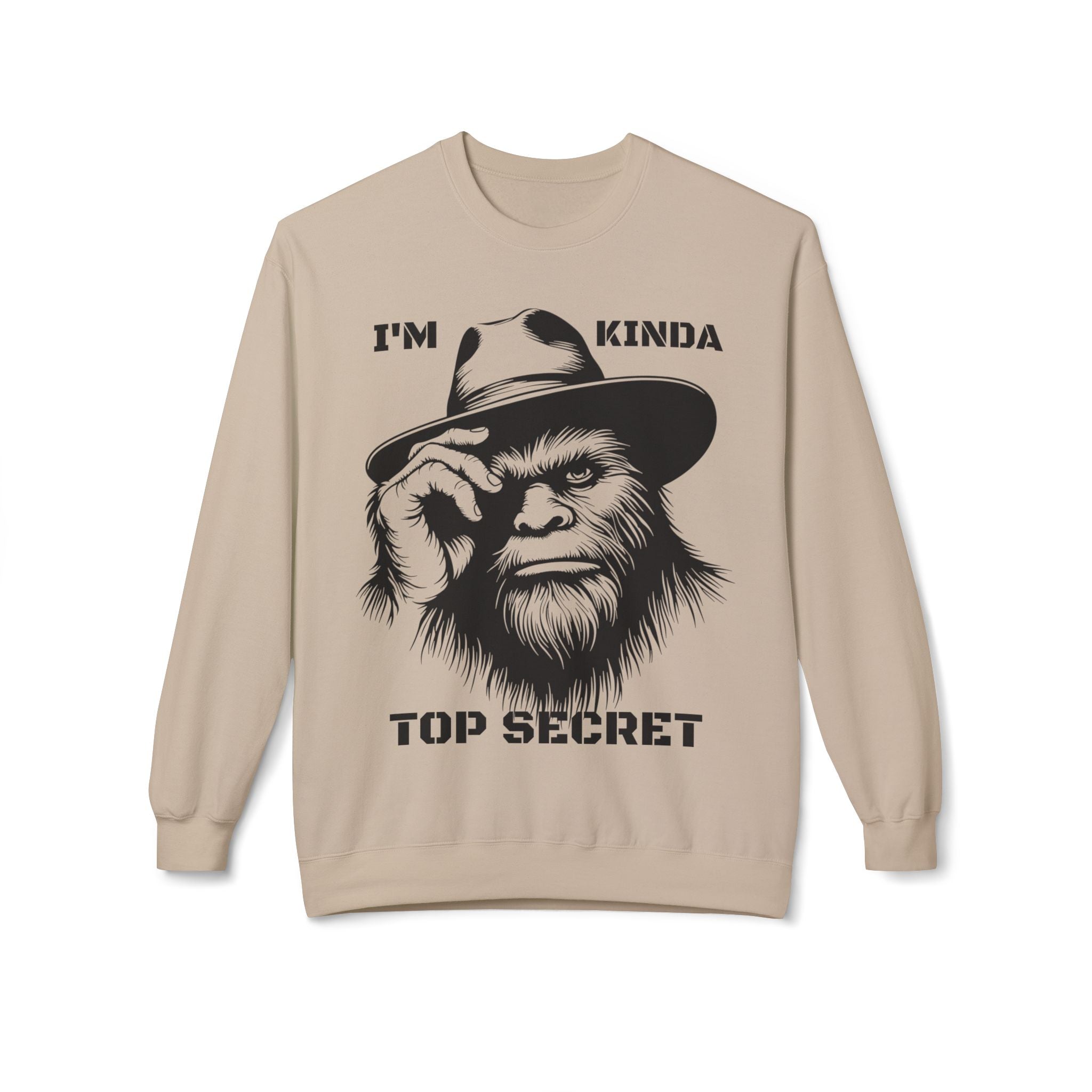 Top Secret Bigfoot Sweatshirt | Funny Sasquatch Crewneck