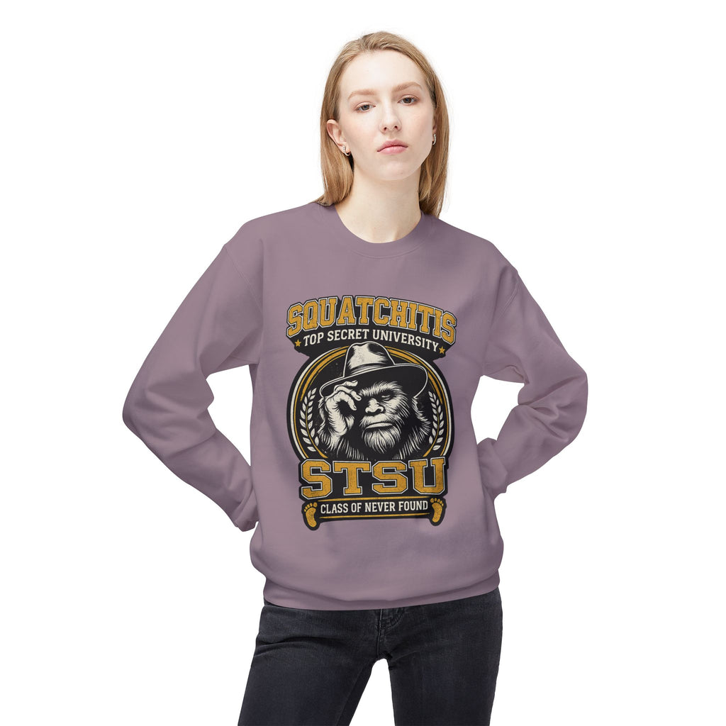 Squatchitis University Bigfoot Sweatshirt | Sasquatch Monster cryptid crewneck