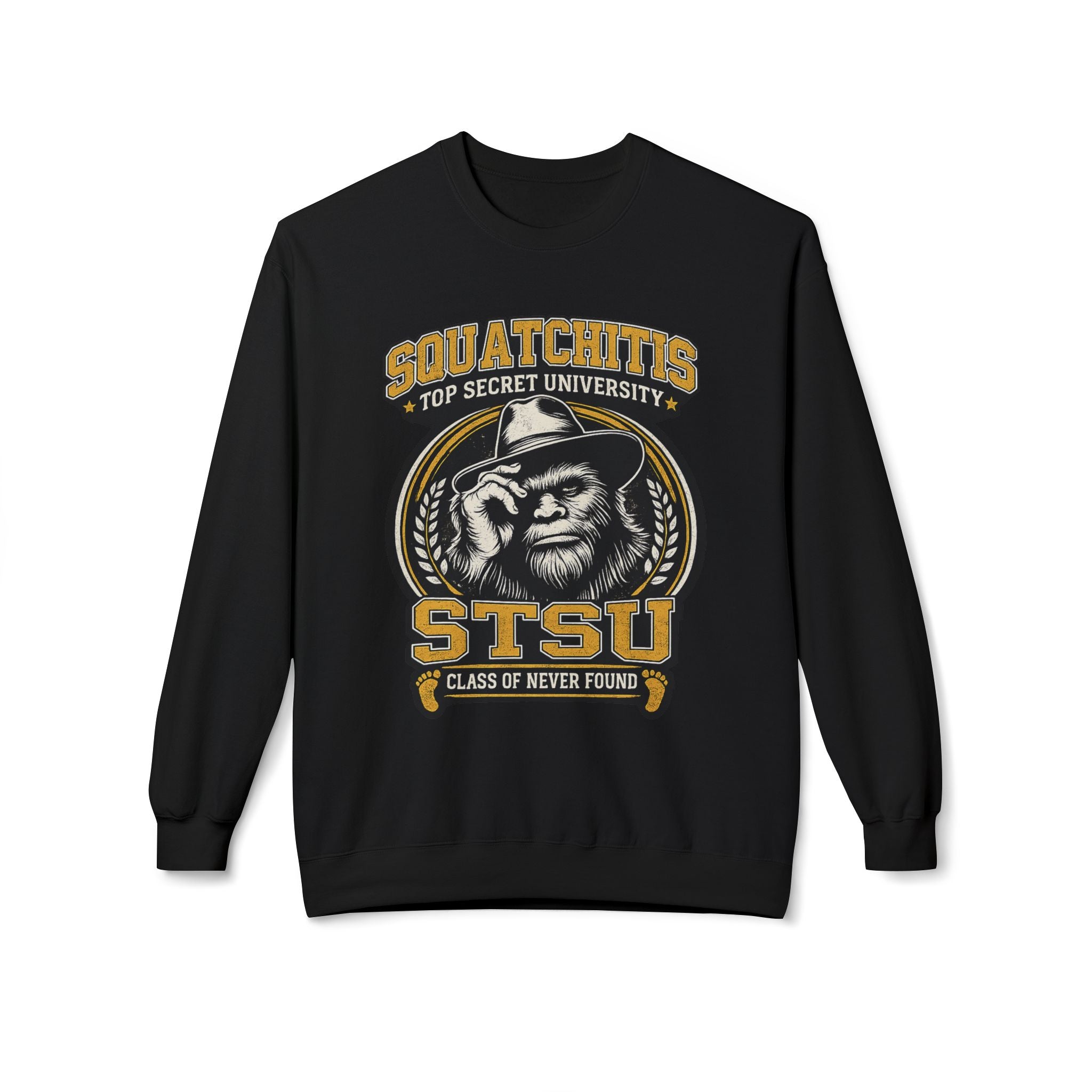 Squatchitis University Bigfoot Sweatshirt | Sasquatch Monster cryptid crewneck