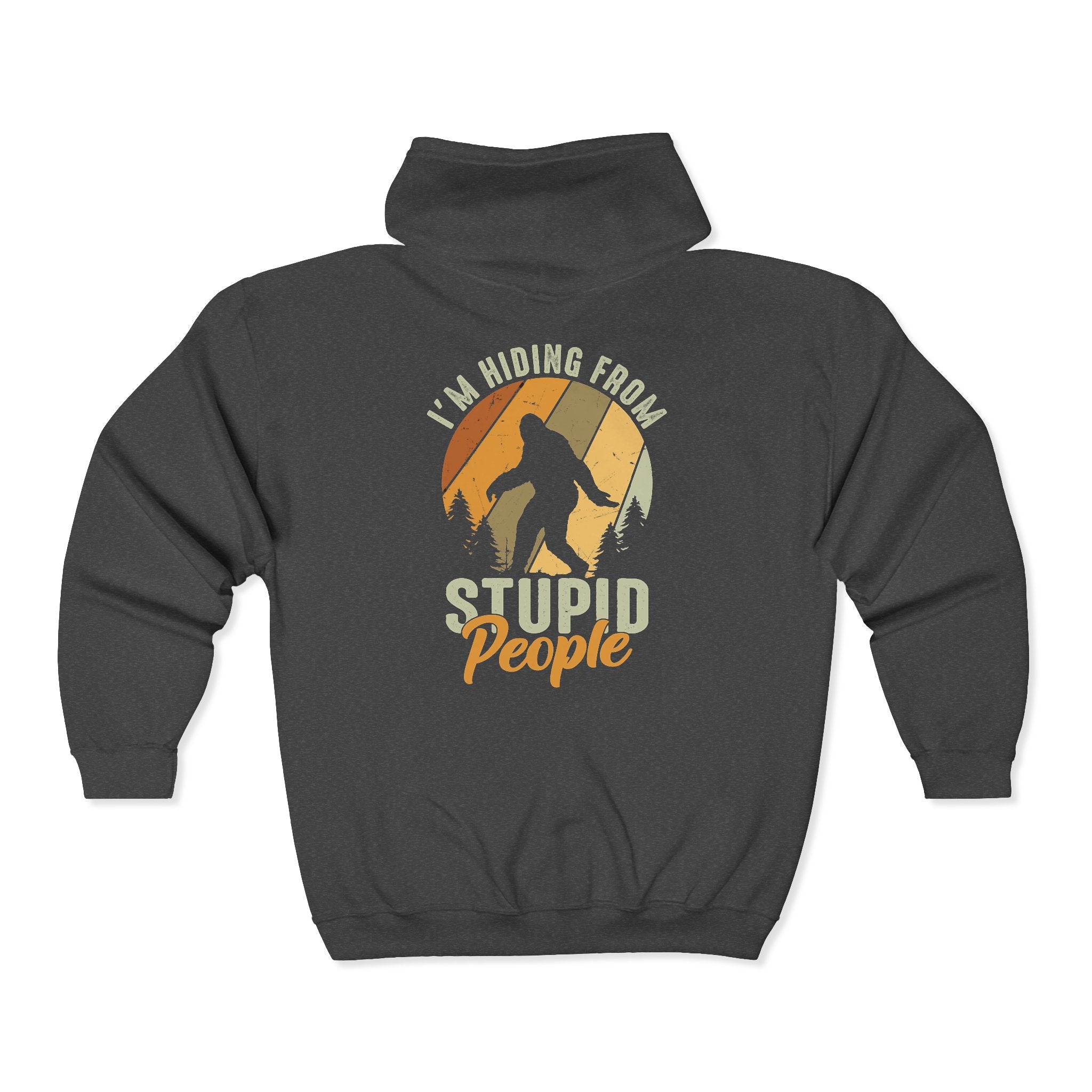 Bigfoot Hiding - Heavy Blend™ Full Zip Hooded Sweatshirt