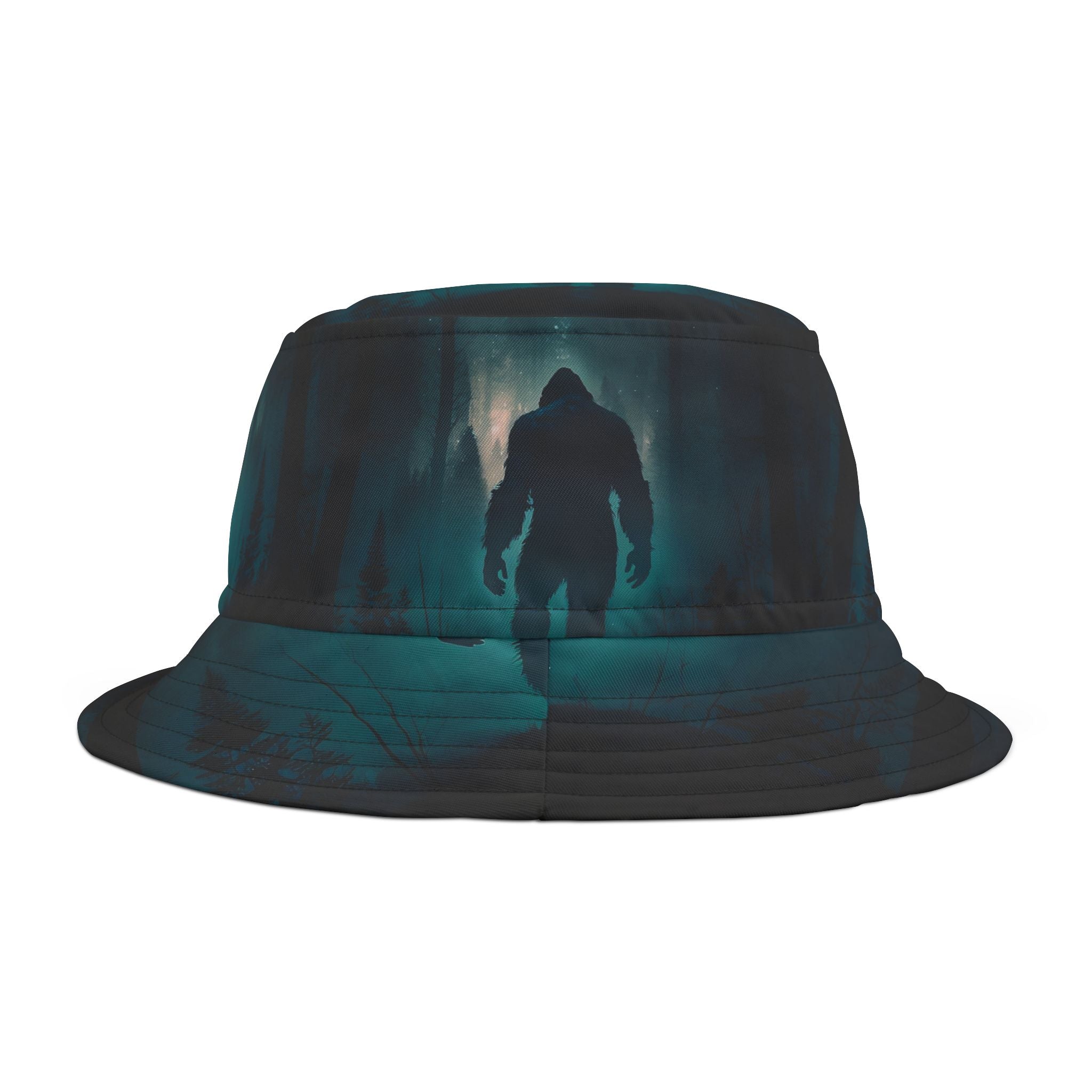 Bigfoot, Sasquatch, Bigfoot hat, fisherman hat, Bucket Hat (AOP)