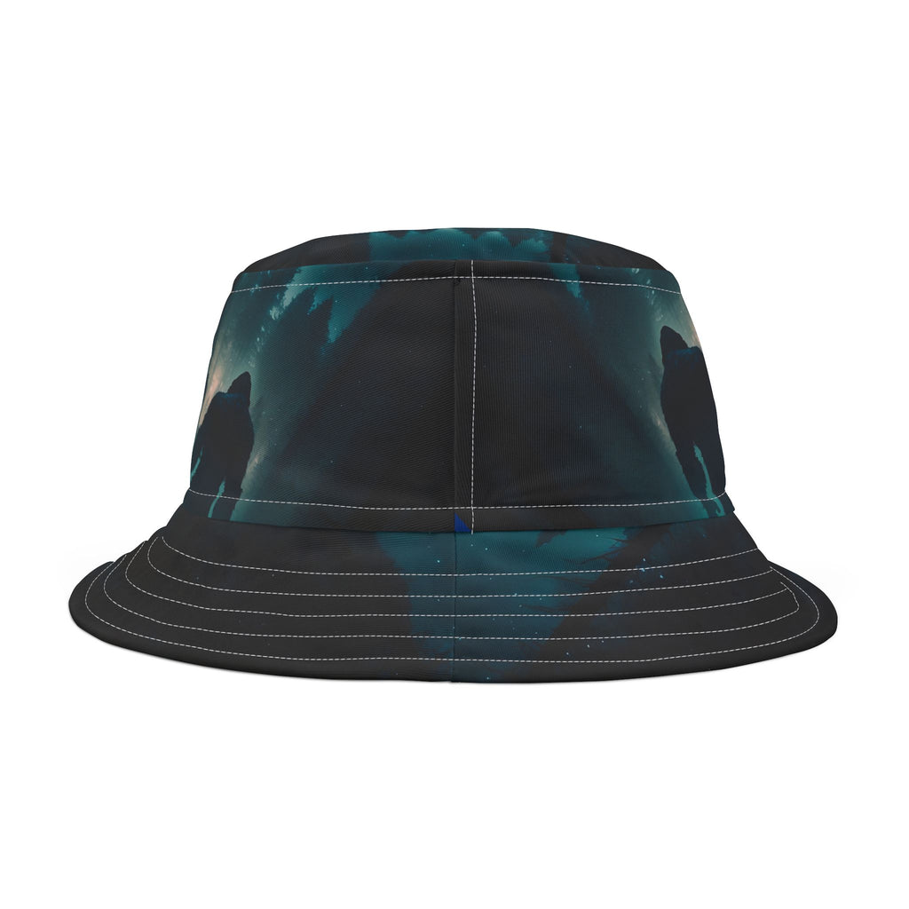Bigfoot, Sasquatch, Bigfoot hat, fisherman hat, Bucket Hat (AOP)