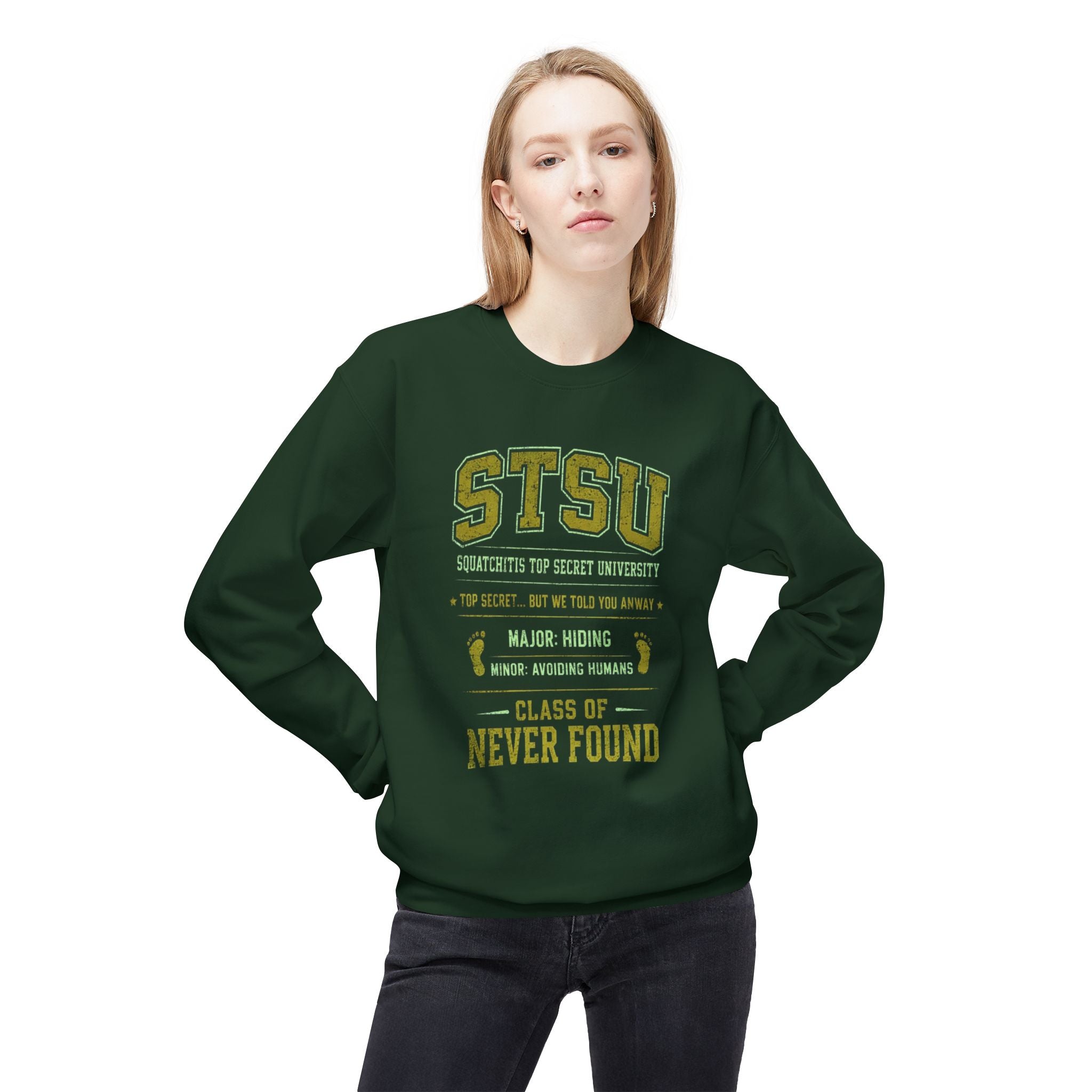 Bigfoot University Squatchitis Sweatshirt | STSU Top Secret