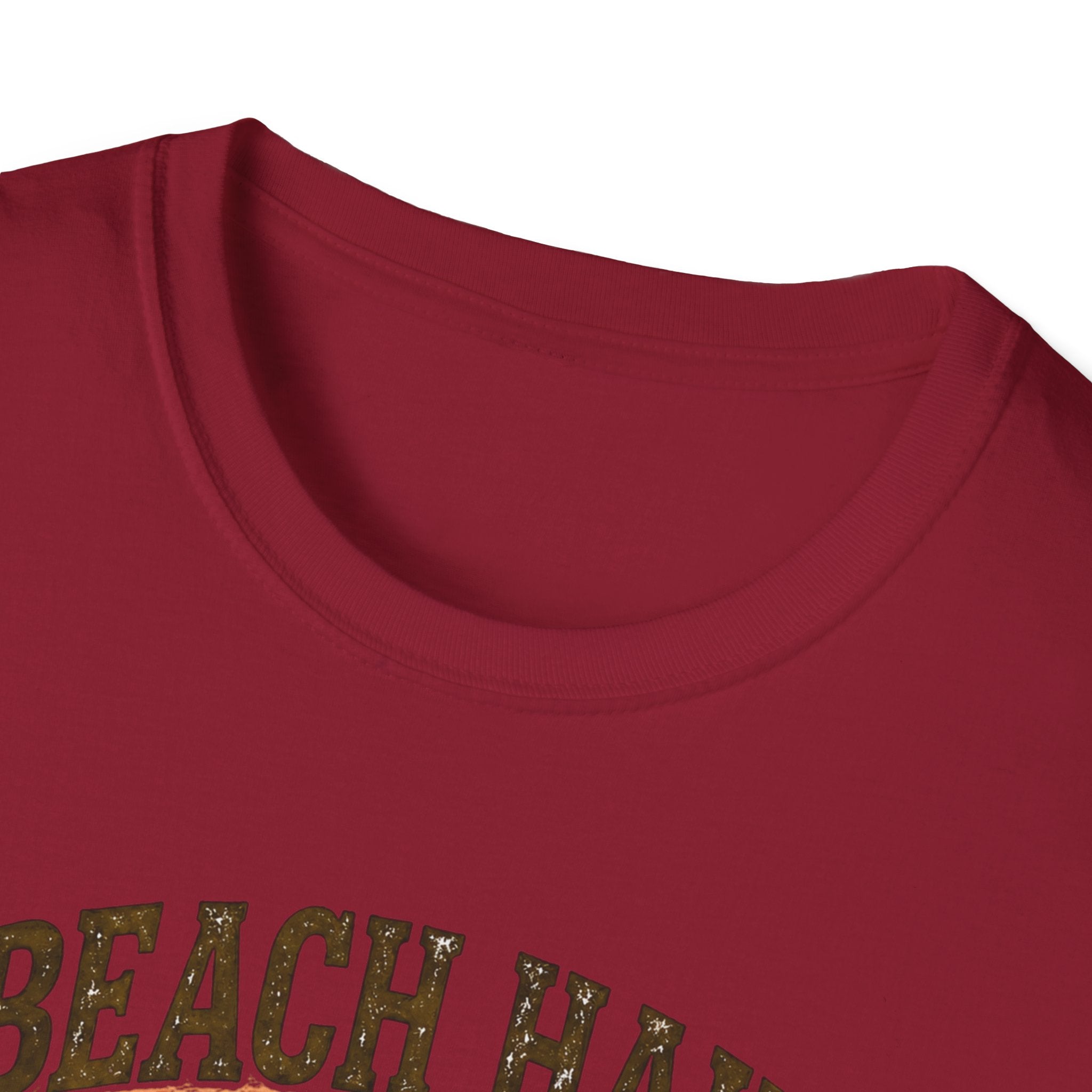 Bigfoot Beach Shirt T-Shirt — "Beach Hair Don't Care" with Hawaiian Bigfoot & Bear