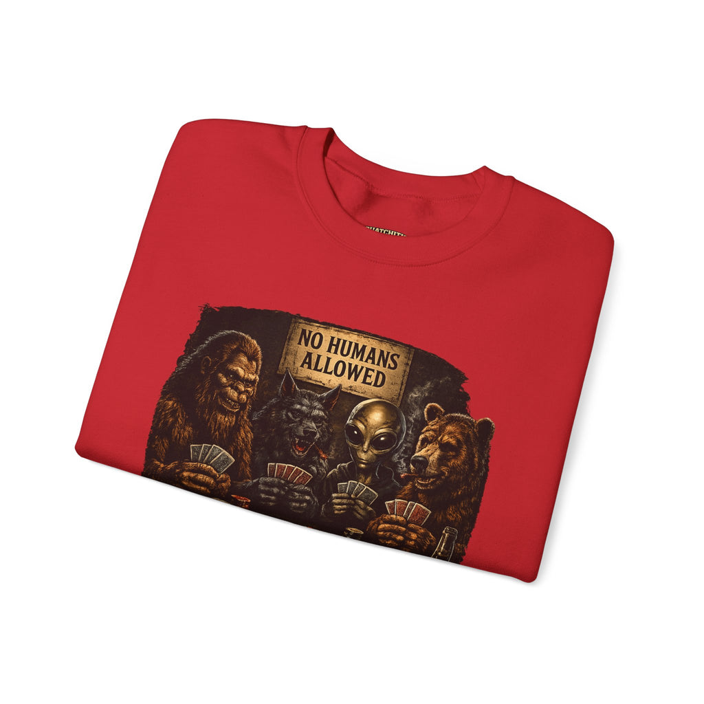 Squatchitis  Bigfoot & Gang Crewneck Sweatshirt