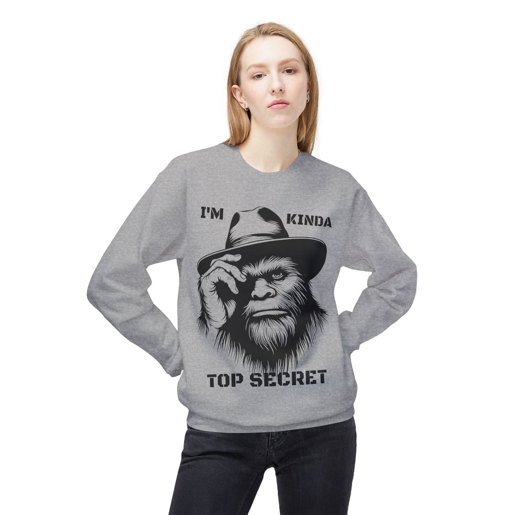 Top Secret Bigfoot Sweatshirt | Funny Sasquatch Crewneck
