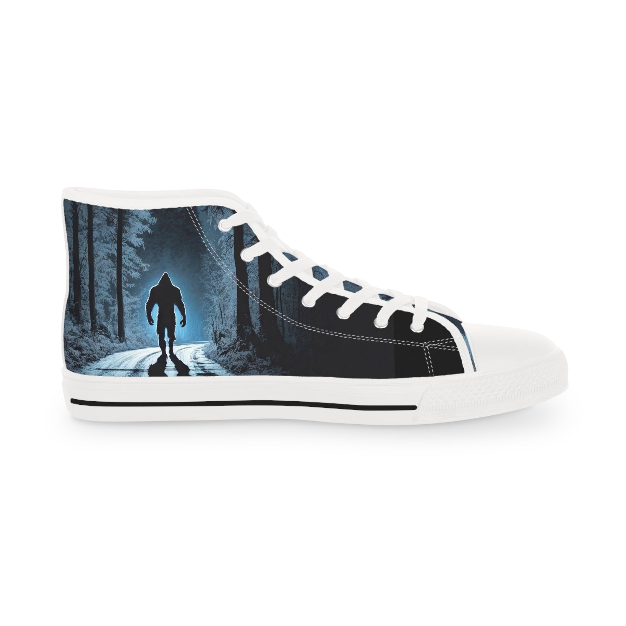 Bigfoot Moonlight Walk Men's High Top Sneakers | Forest Road Silhouette