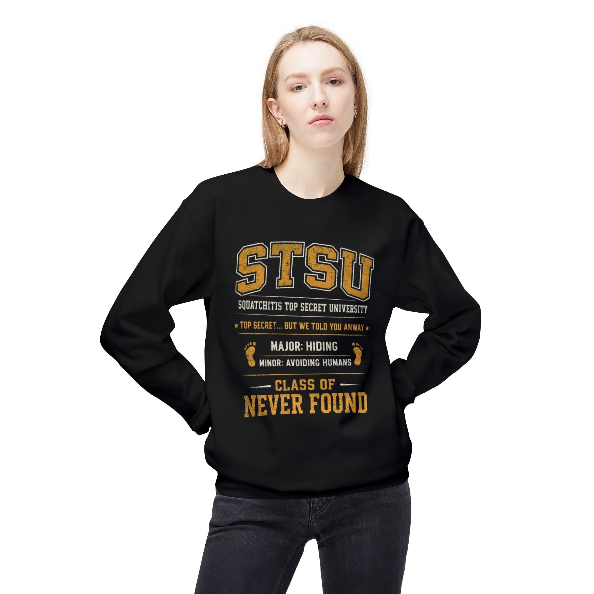 Bigfoot University Squatchitis Sweatshirt | STSU Top Secret  Sweatshirt