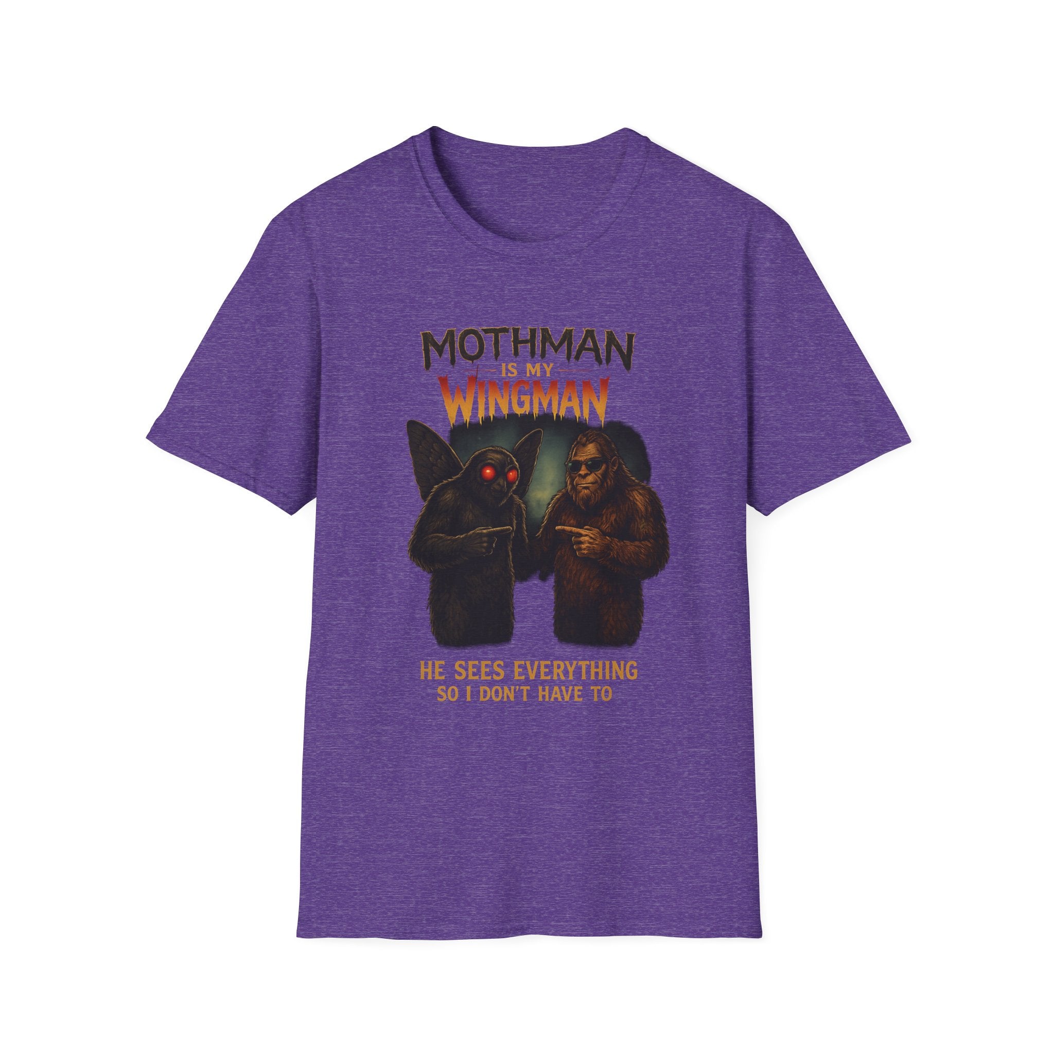 Bigfoot & Mothman Tee — Cryptid Duo Graphic T-Shirt