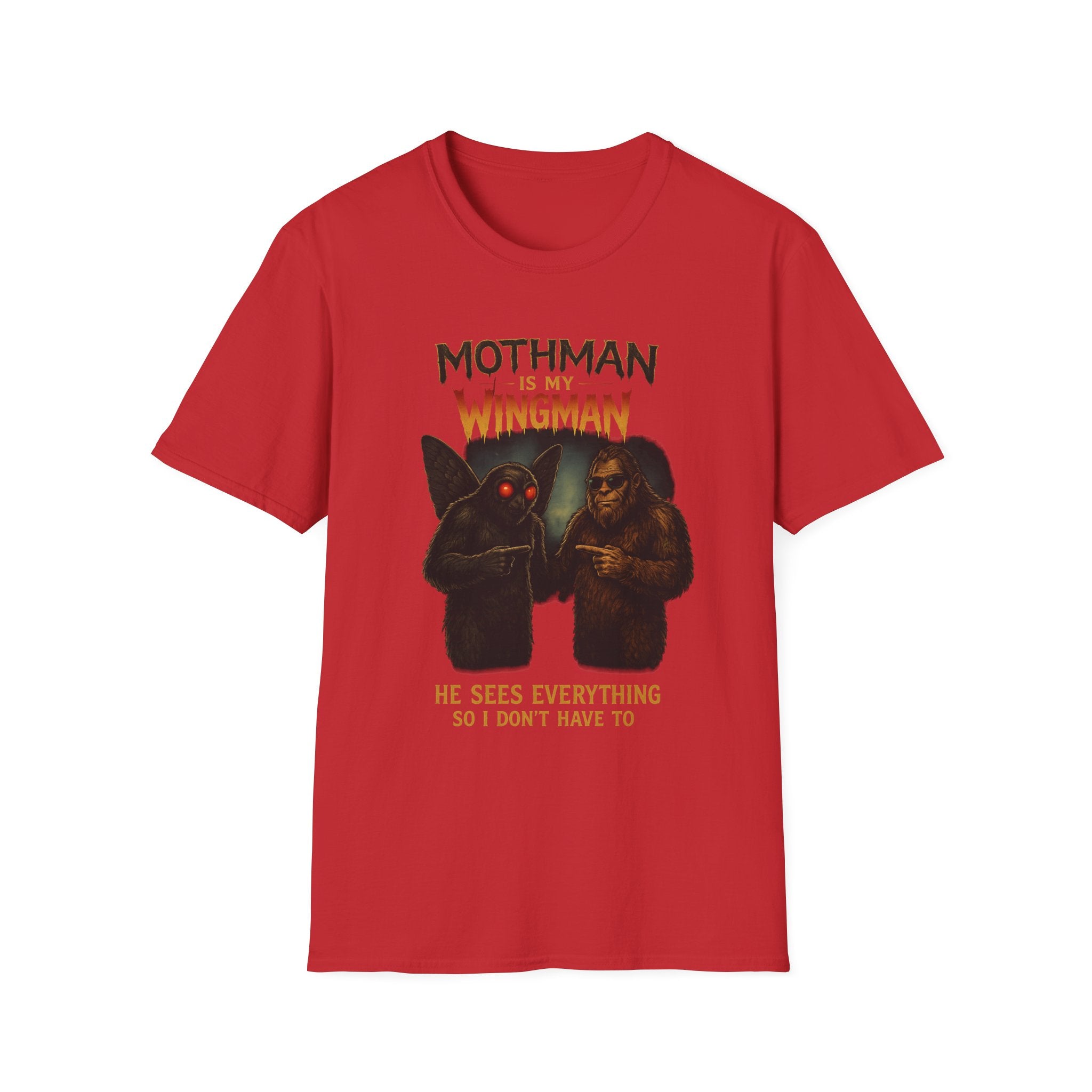 Bigfoot & Mothman Tee — Cryptid Duo Graphic T-Shirt