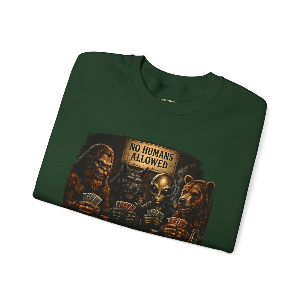 Squatchitis  Bigfoot & Gang Crewneck Sweatshirt