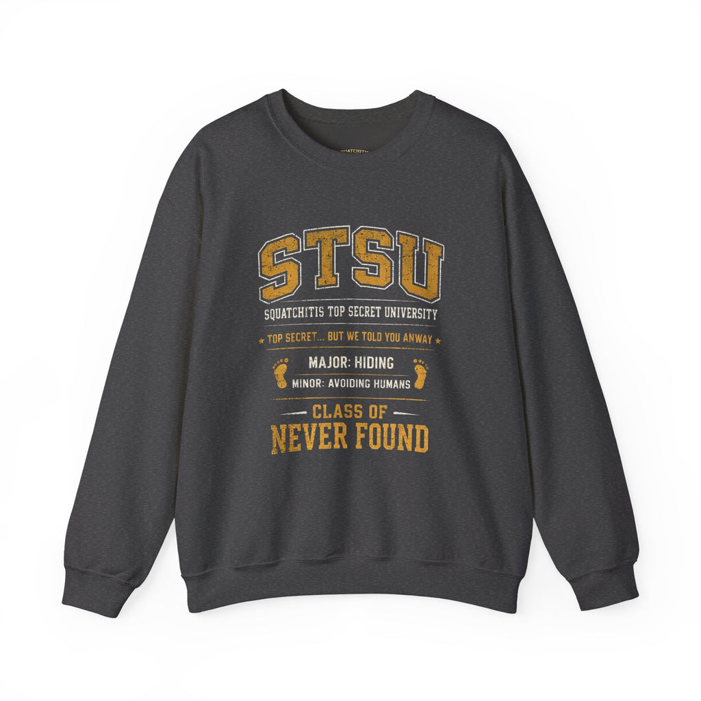 Squatchitis Top Secret University Bigfoot Crewneck Sweatshirt