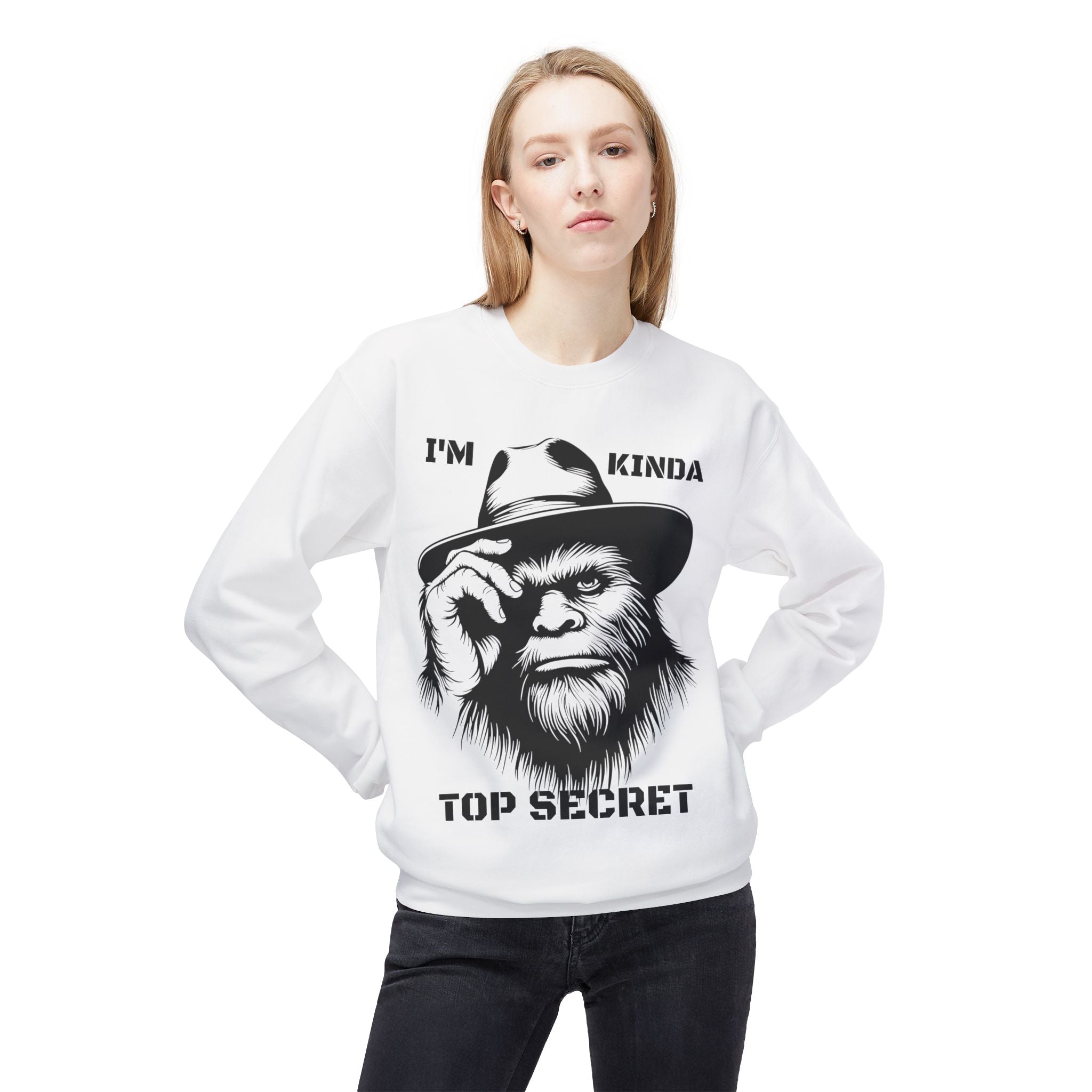Top Secret Bigfoot Sweatshirt | Funny Sasquatch Crewneck
