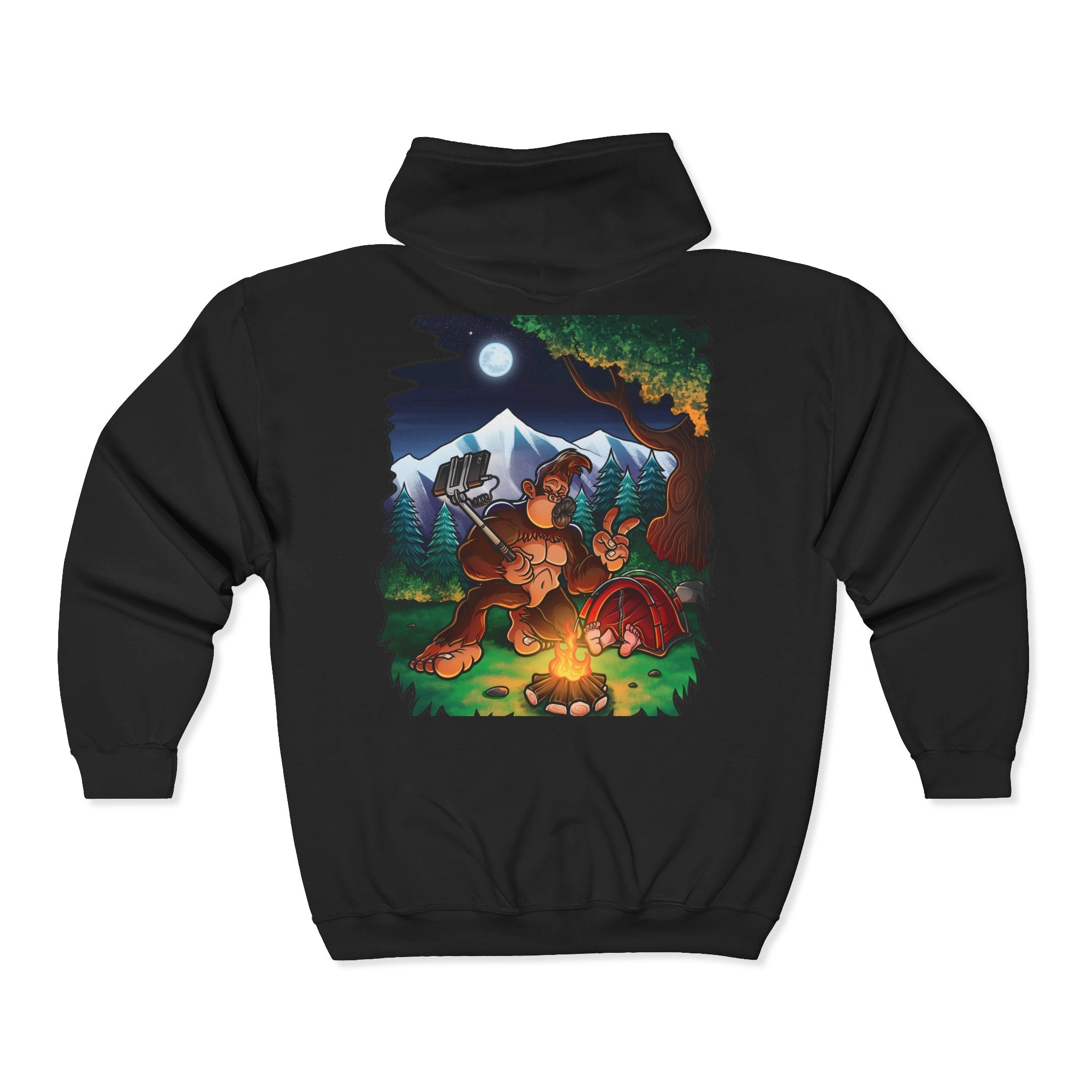 Bigfoot selfie - Heavy Blend™ Full Zip Hooded Sweatshirt