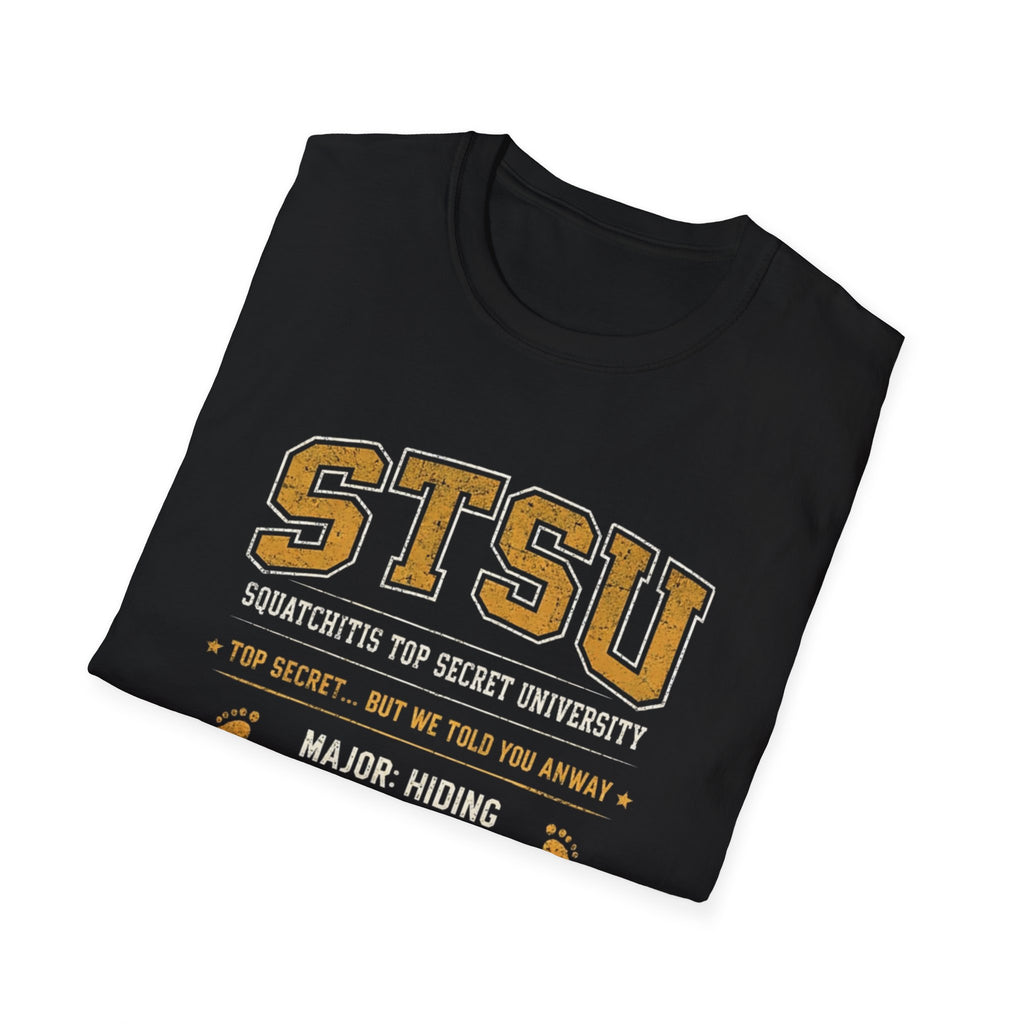 Squatchitis Bigfoot Top Secret University T-Shirt | Sasquatch College Tee