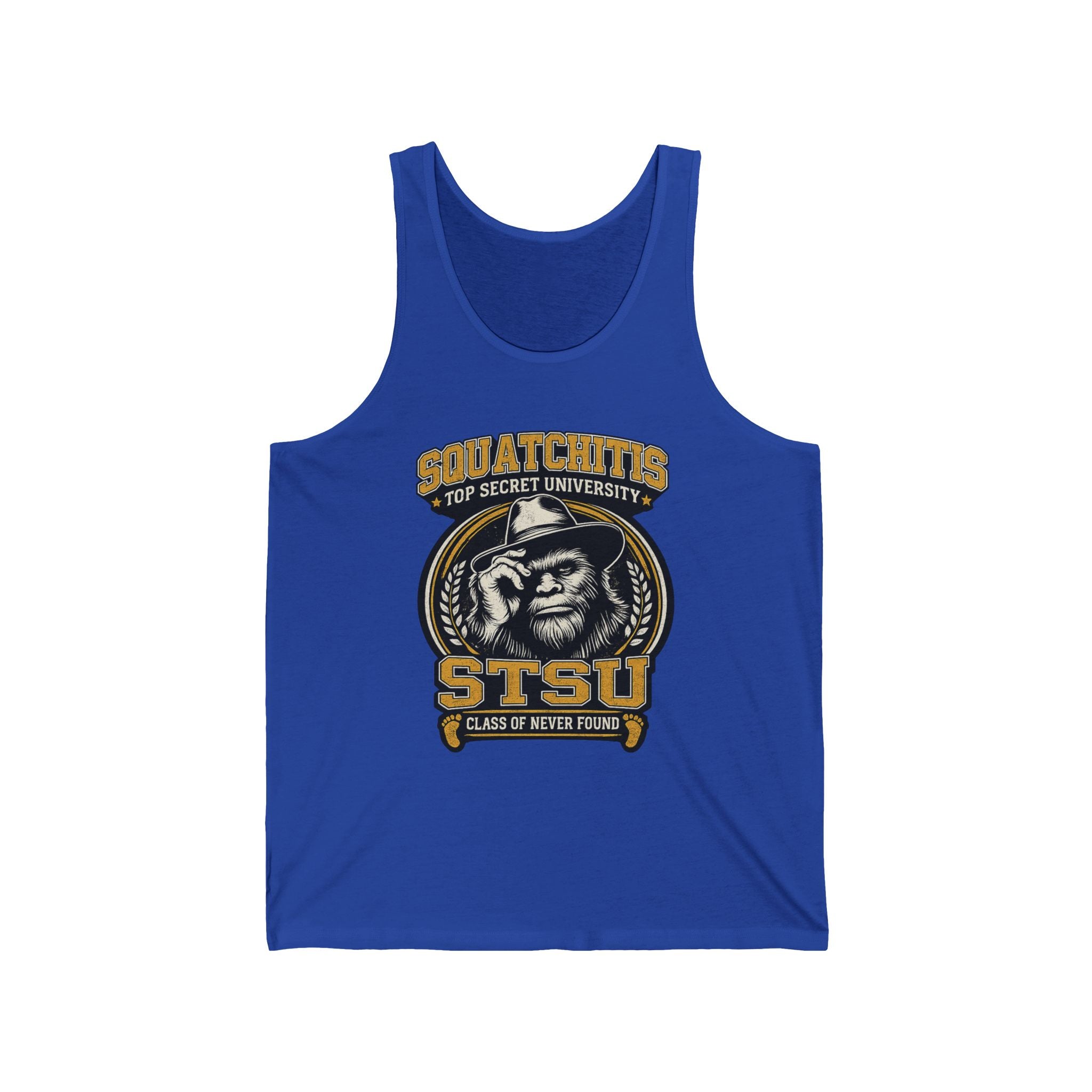 STSU Squatchitis Tank Top | Sasquatch Bigfoot Forest Humor