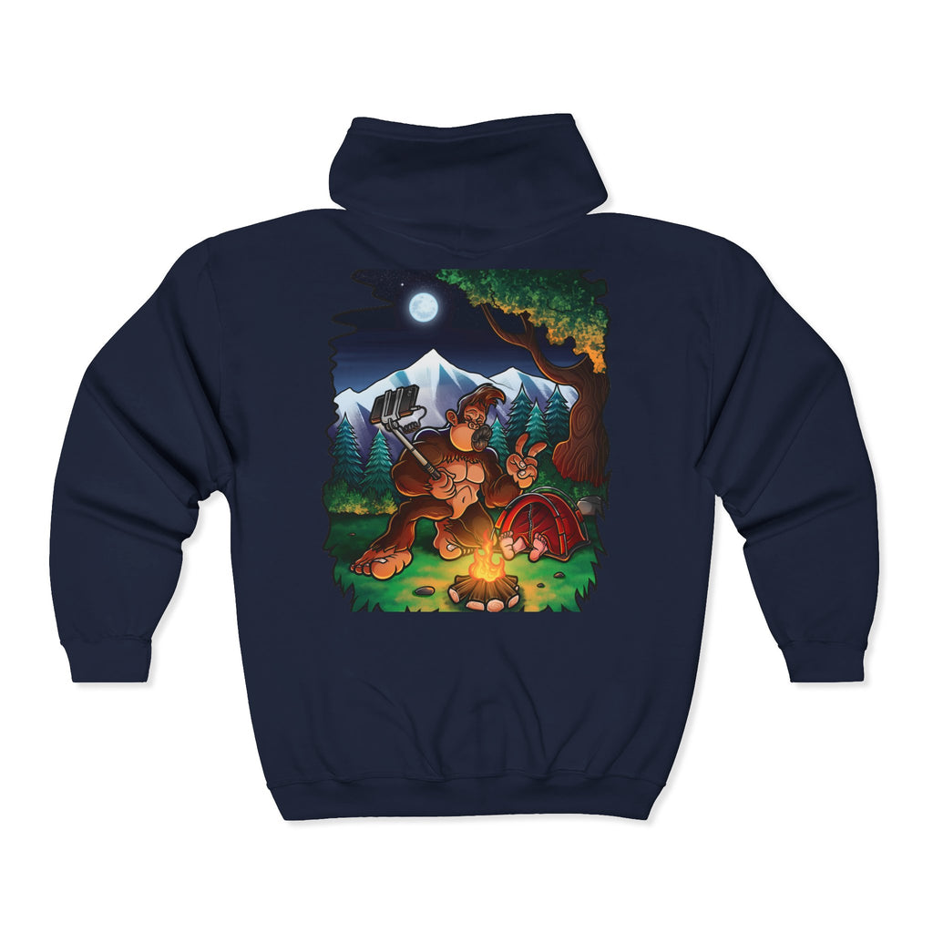 Bigfoot selfie - Heavy Blend™ Full Zip Hooded Sweatshirt