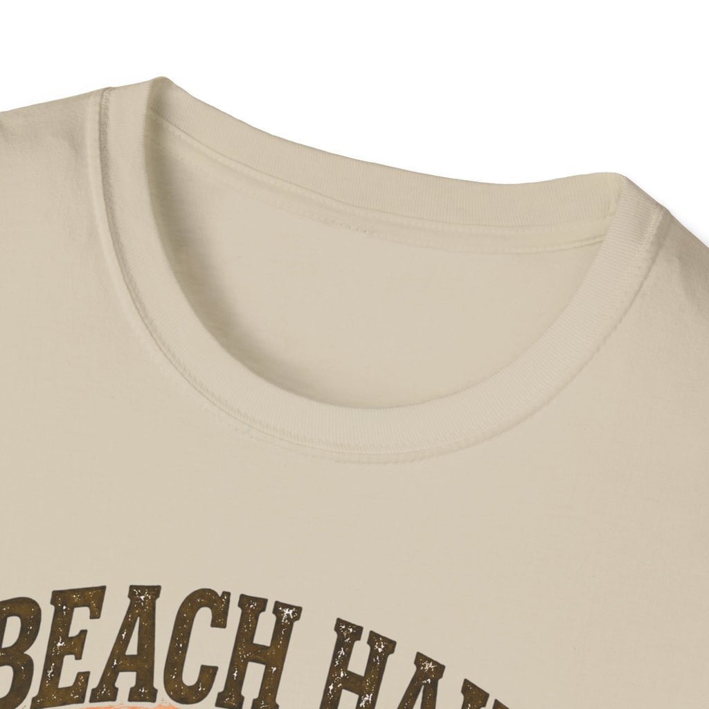 Bigfoot Beach Shirt T-Shirt — "Beach Hair Don't Care" with Hawaiian Bigfoot & Bear