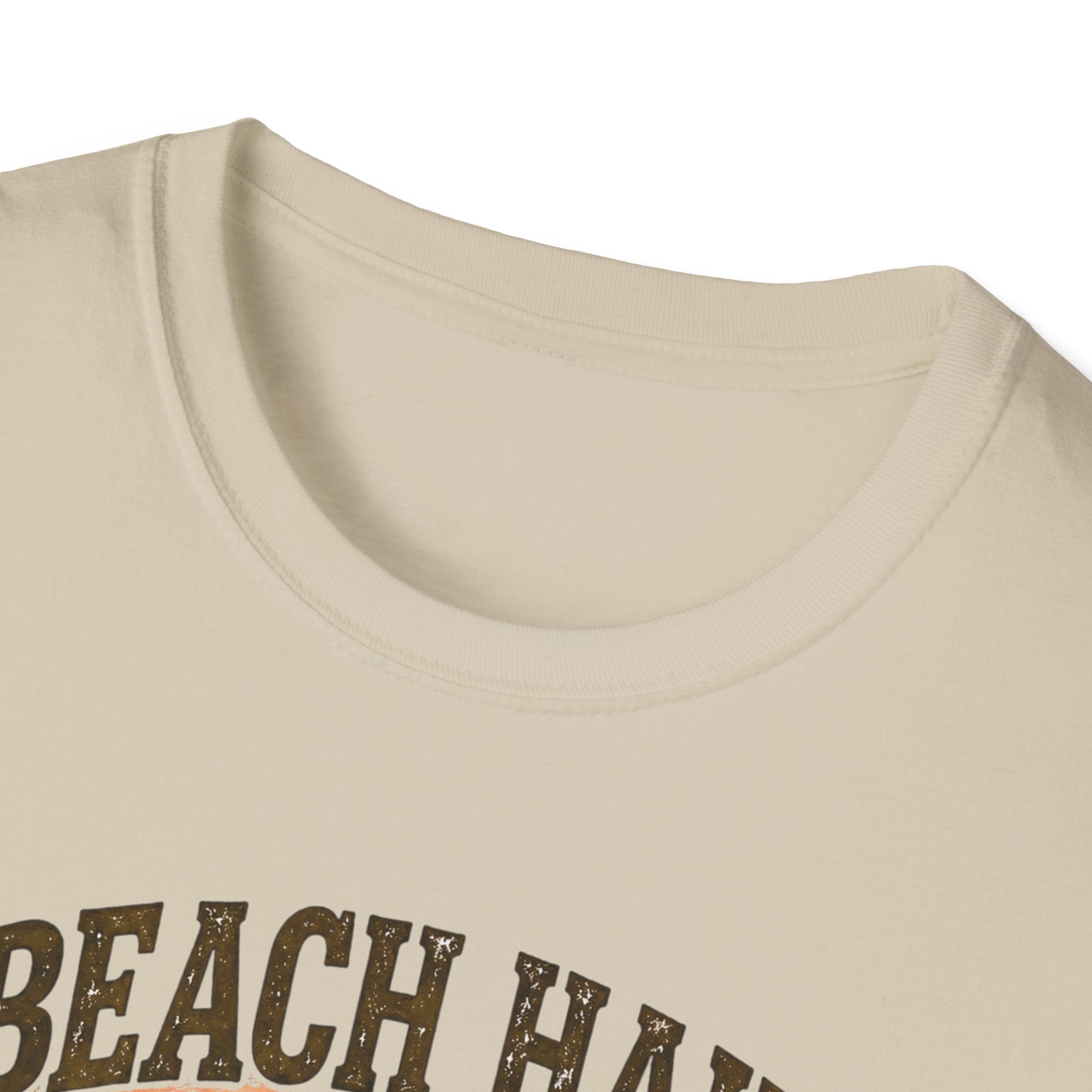 Bigfoot Beach Shirt T-Shirt — "Beach Hair Don't Care" with Hawaiian Bigfoot & Bear