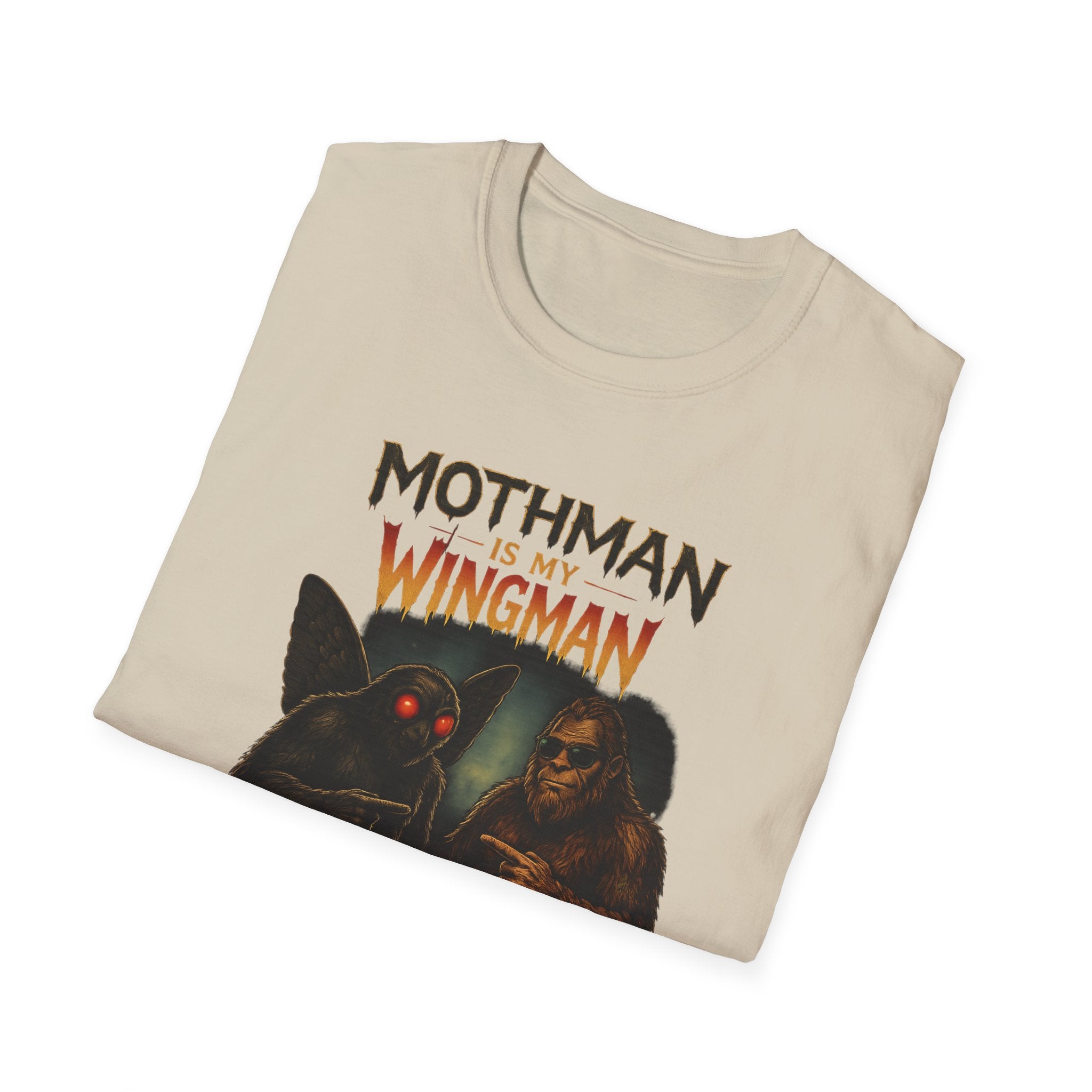 Bigfoot & Mothman Tee — Cryptid Duo Graphic T-Shirt