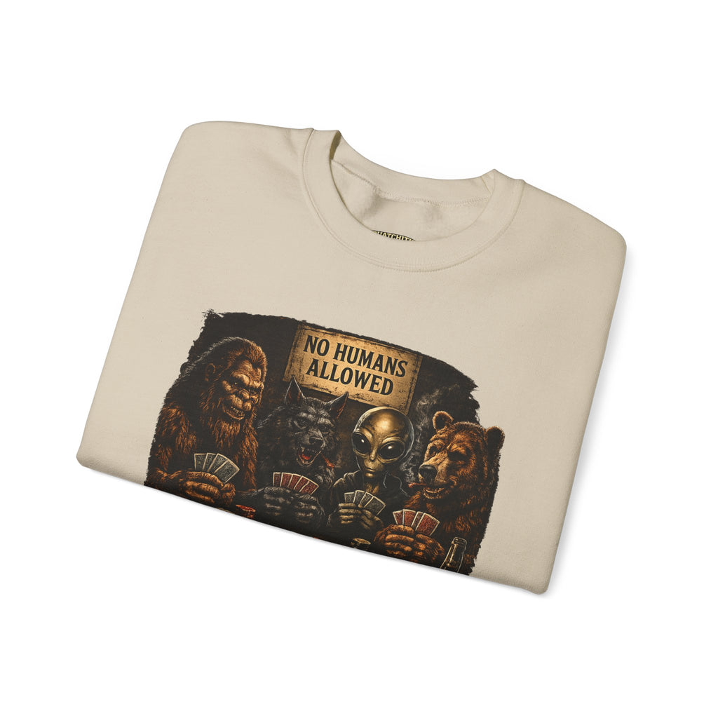 Squatchitis  Bigfoot & Gang Crewneck Sweatshirt
