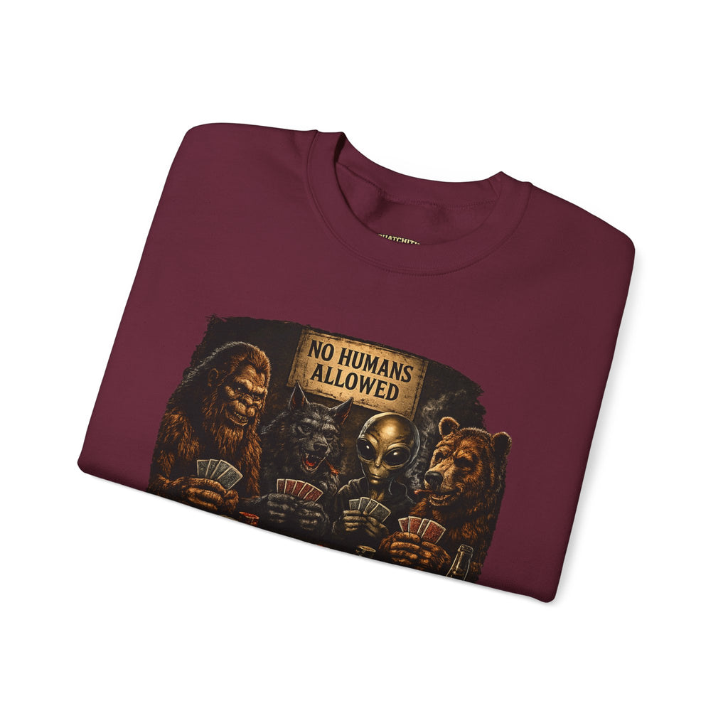 Squatchitis  Bigfoot & Gang Crewneck Sweatshirt