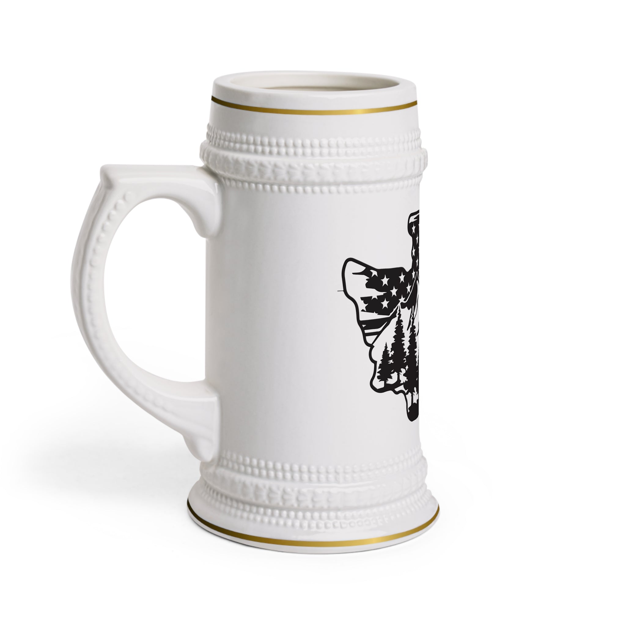 Bigfoot State Beer Stein Mug — Novelty Sasquatch Beer Stein