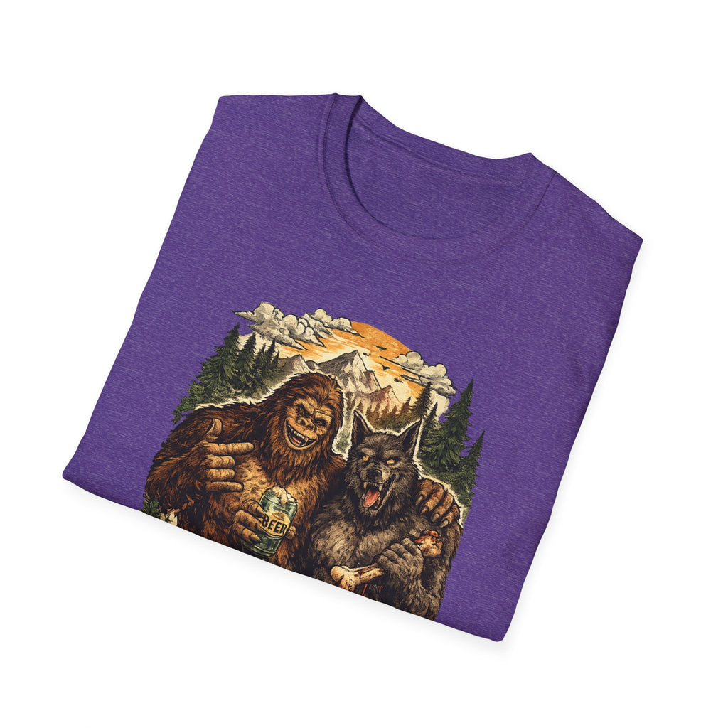 Bigfoot & Dog Man Buddy T-Shirt