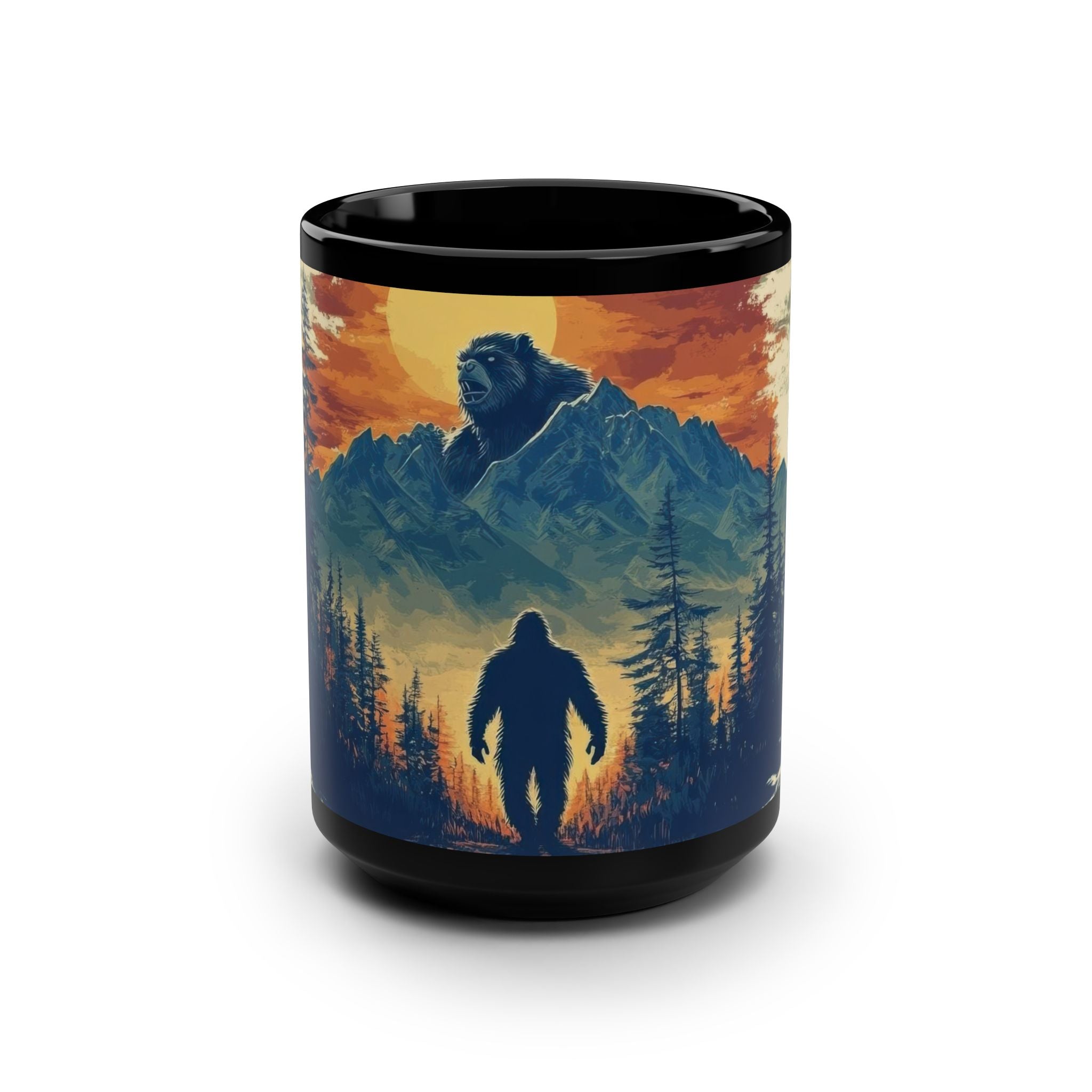 Bigfoot, Sasquatch, Bigfoot gifts, Bigfoot cup, Bigfoot mug, Coffee Mugs, 15oz