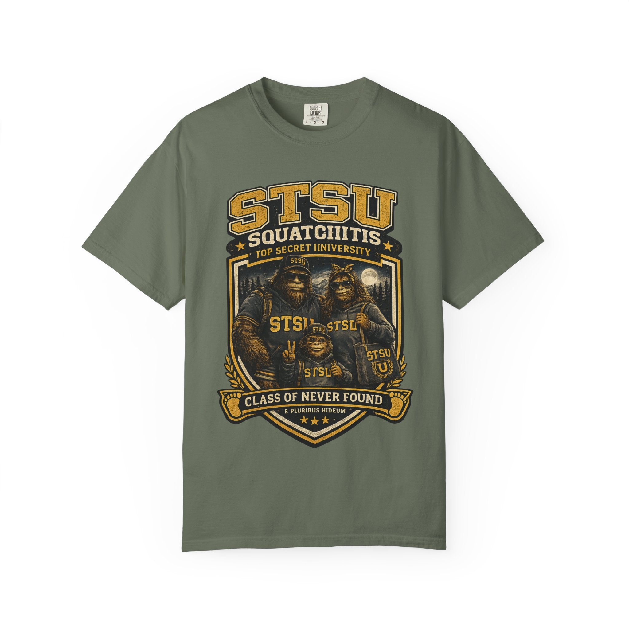 Bigfoot Sasquatch University family Shirt | Squatchitis Top Secret College Tee