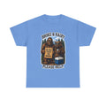 Broke and Harry Bigfoot and Bear Asking for Help T-Shirt | Cartoon Woodland Funny