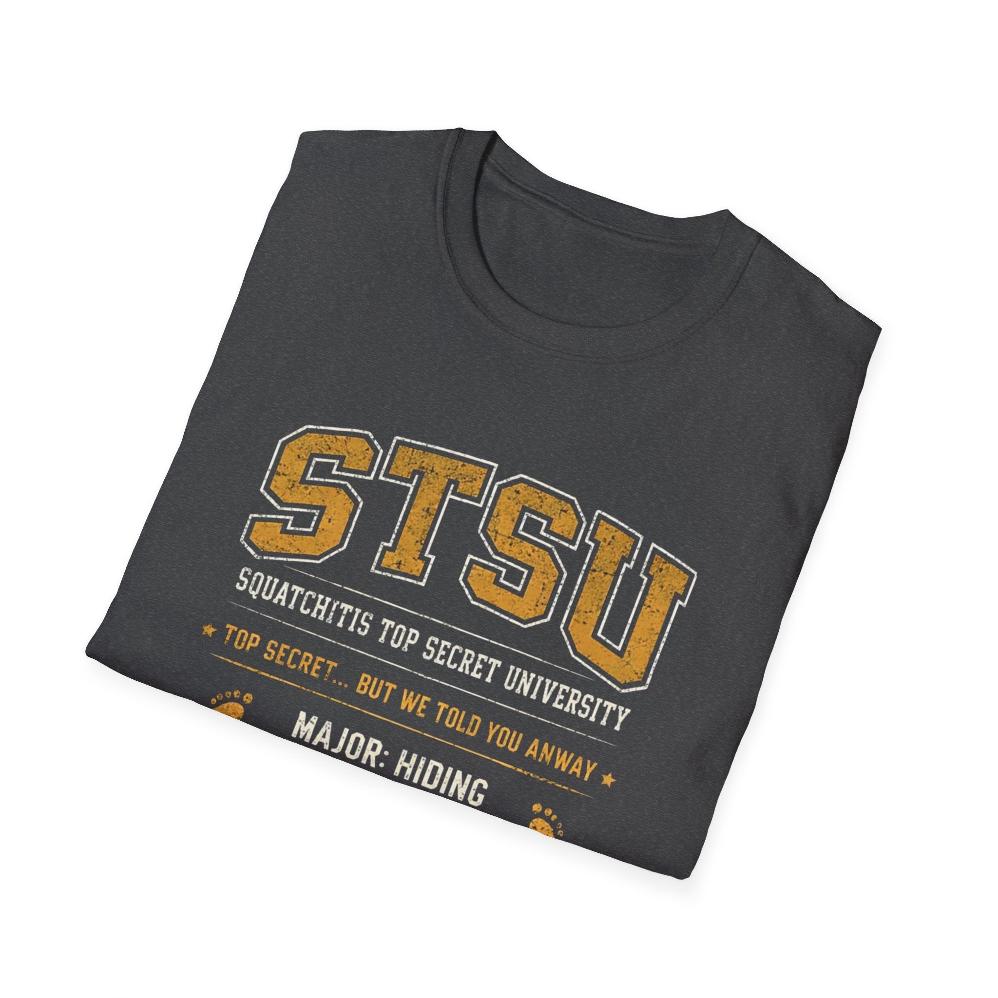 Squatchitis Bigfoot Top Secret University T-Shirt | Sasquatch College Tee