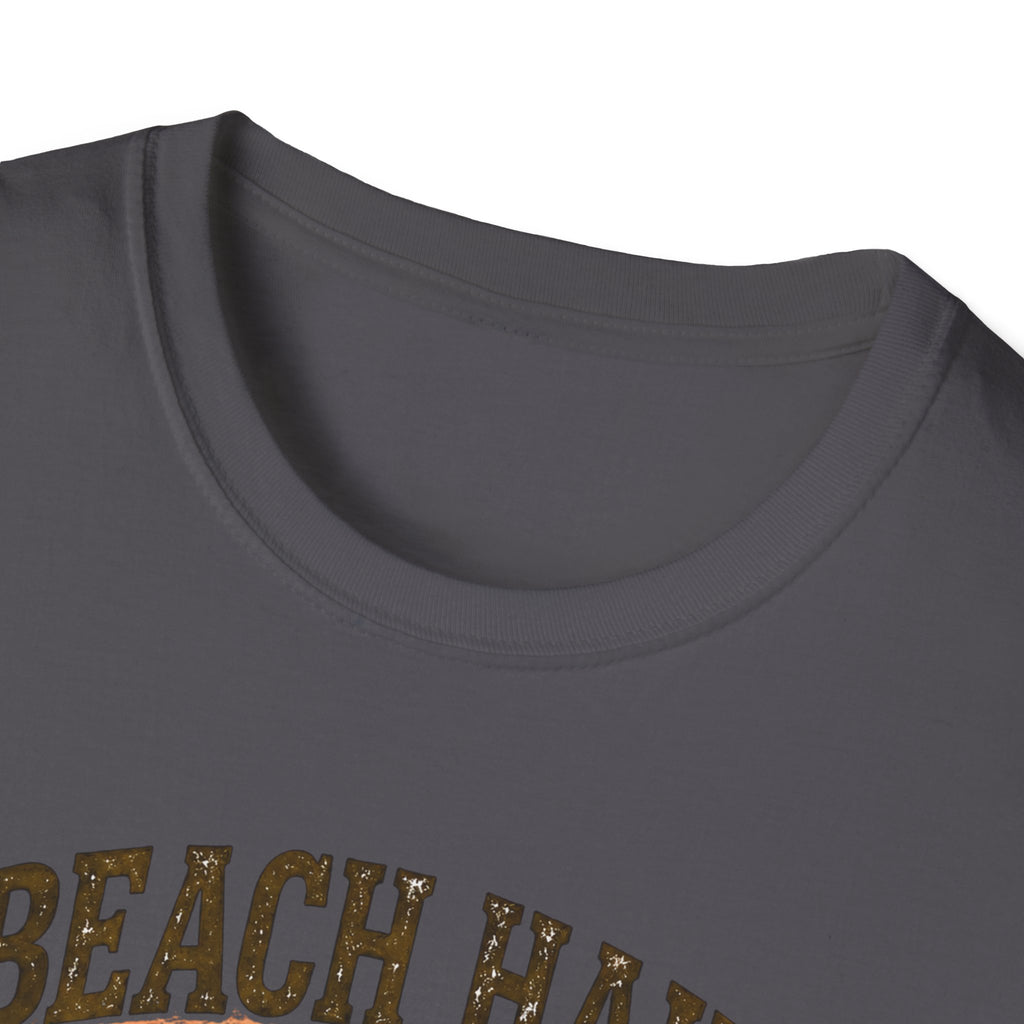 Bigfoot Beach Shirt T-Shirt — "Beach Hair Don't Care" with Hawaiian Bigfoot & Bear