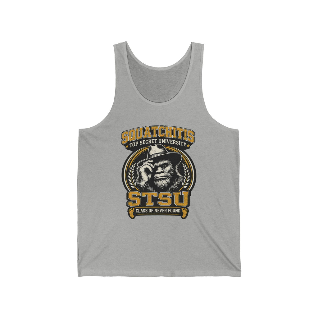 STSU Squatchitis Tank Top | Sasquatch Bigfoot Forest Humor