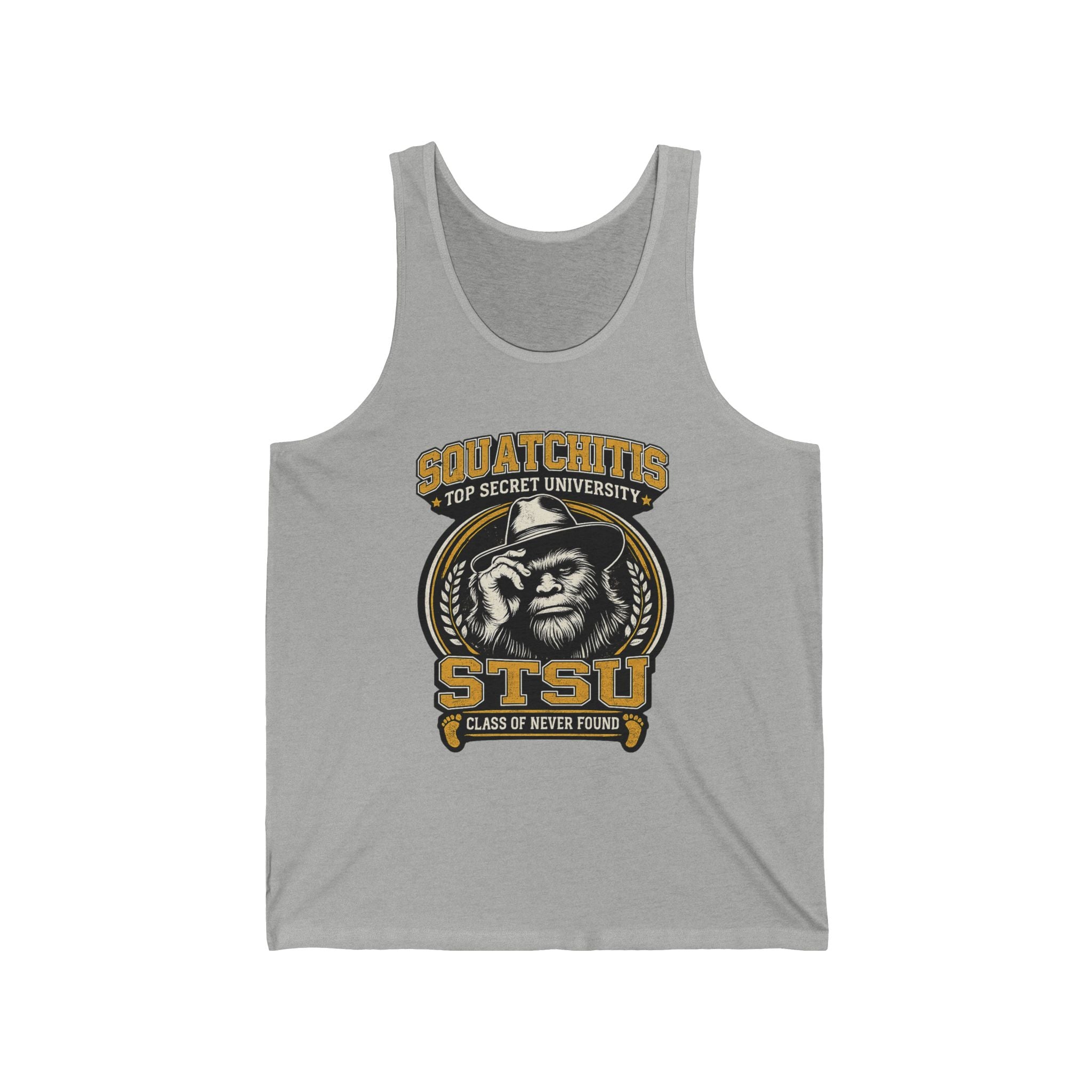 STSU Squatchitis Tank Top | Sasquatch Bigfoot Forest Humor