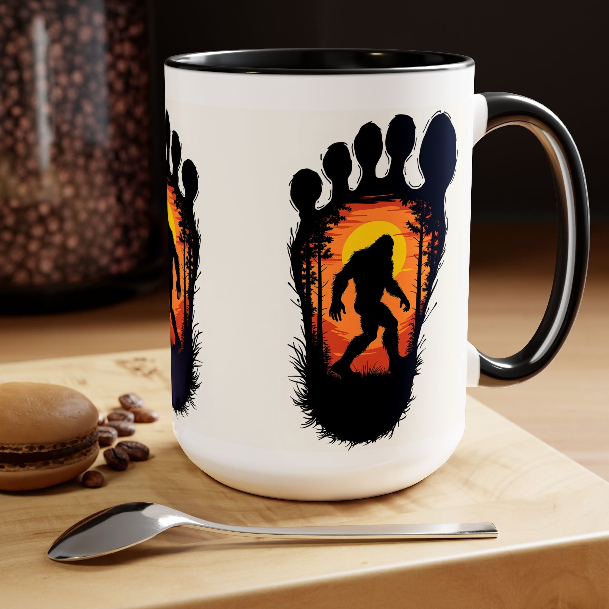 Bigfoot, Sasquatch, Bigfoot gifts, Bigfoot cup, Bigfoot mug, Coffee Mugs, 15oz