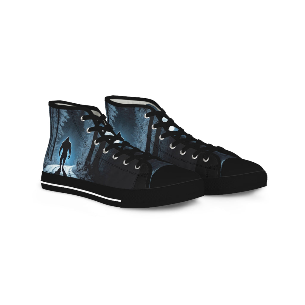Bigfoot Moonlight Walk Men's High Top Sneakers | Forest Road Silhouette