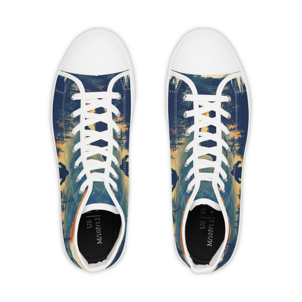 Bigfoot Mountain Sneakers Men's High Top Sneakers | Forest Hiking Footwear